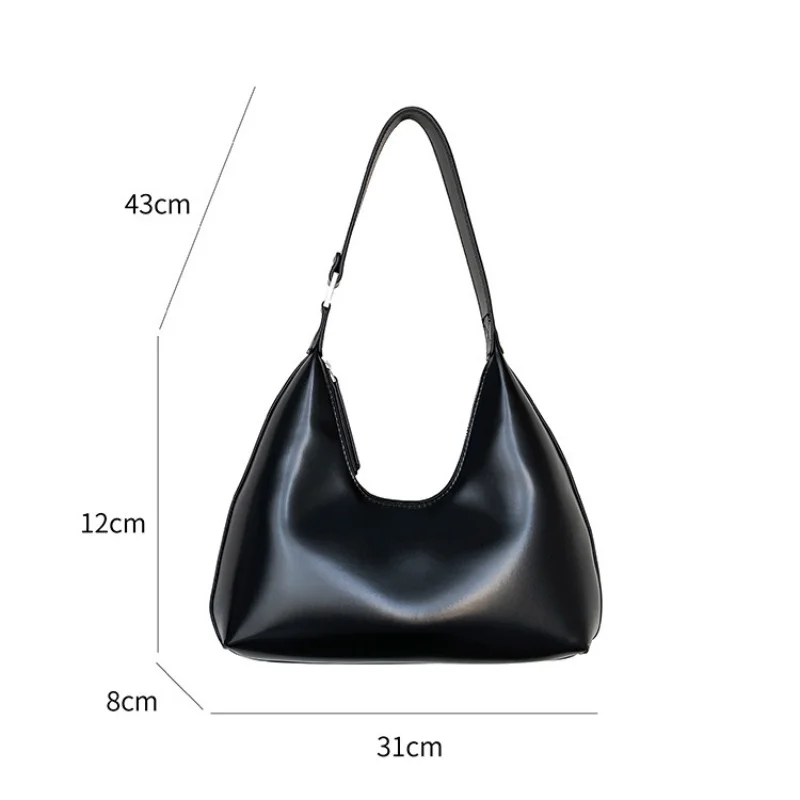 AIGO Small Buckle Design Shoulder Bags for Women 2024 New Fashion Trend Designer Crossbody Bag Underarm Bag Handbags Bolsa сумка