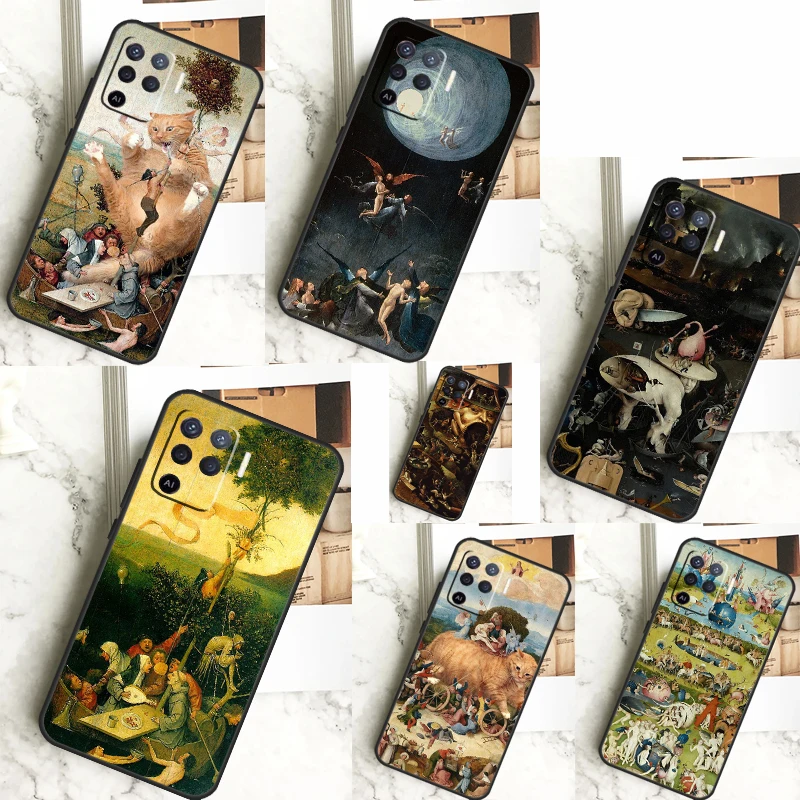 Hieronymus Bosch Art Painting For OPPO A52 A72 A92 A98 A78 A58 A5 A9 A15 A17 A77 A53S A57S A94 A74 A54 A16 A76 A96 Case