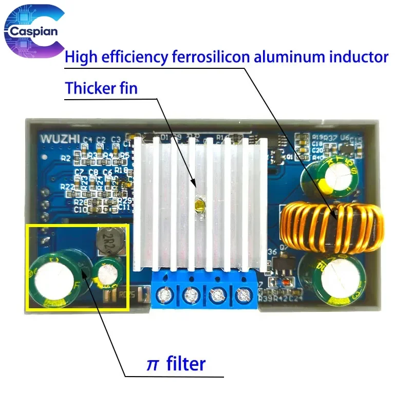 DIY Caspian store 5Pcs ZK-4KX CNC DC Buck Boost Converter CC CV 0.5-30V 4A Adjustable for Solar Battery Charging