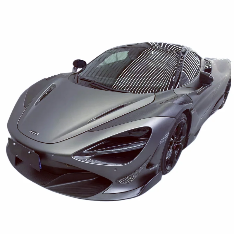 

For McLaren 720S RV style dry carbon fiber front bumper edge body kit side skirt rear spoiler rear spoiler fender