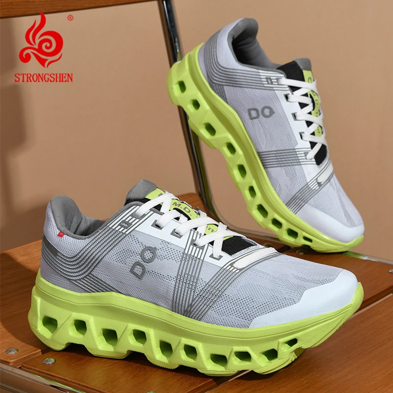 STRONGSHEN hommes maille respirant baskets chaussures de course décontractées en plein air chaussures de Sport légères hommes formateurs chaussures de Jogging d'été