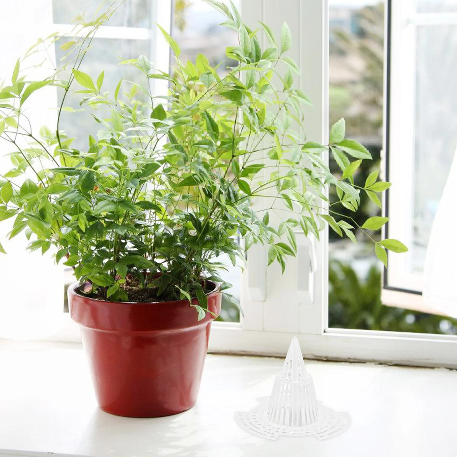 25 قطعة وعاء النبات المخروطي ثقب شبكة وسادة البلاستيك زارع إدراج لتصريف تدفق الهواء بونساي الزهرية أسفل وسادة مرشحات حديقة #4