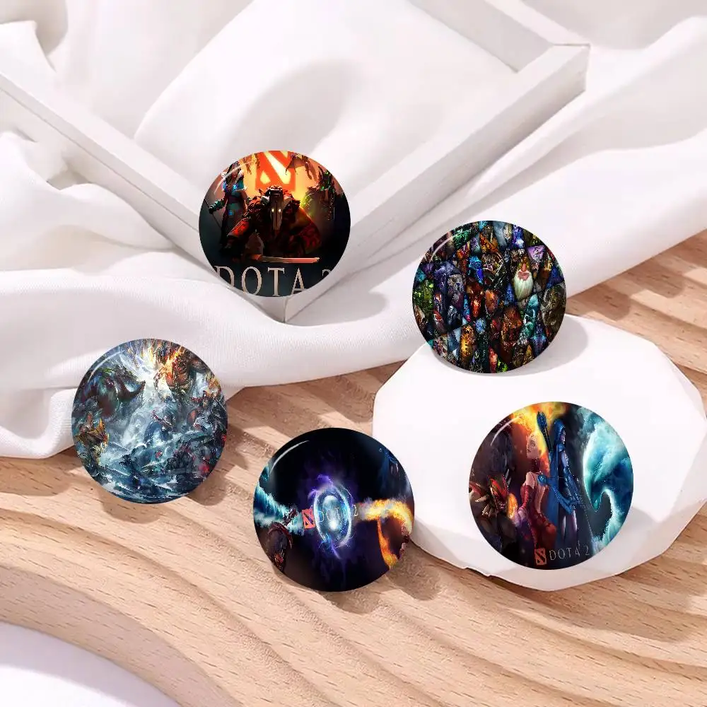 D-Dota 2 Spiel Anime Broschen Niedliche Cartoon Abzeichen Jacke Jeans Anstecknadel Geschenk Zubehör