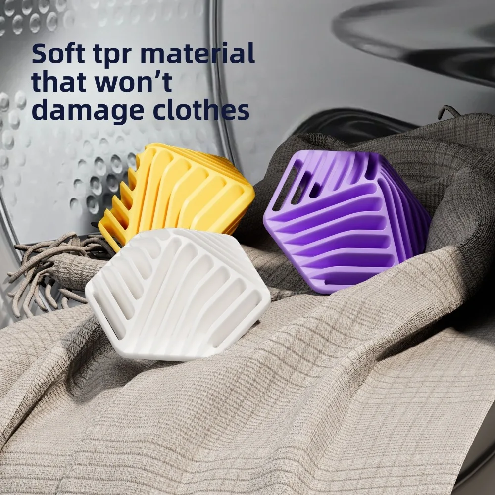4PCS Reusable Dryer Balls Anti Static Laundry Washing Balls 