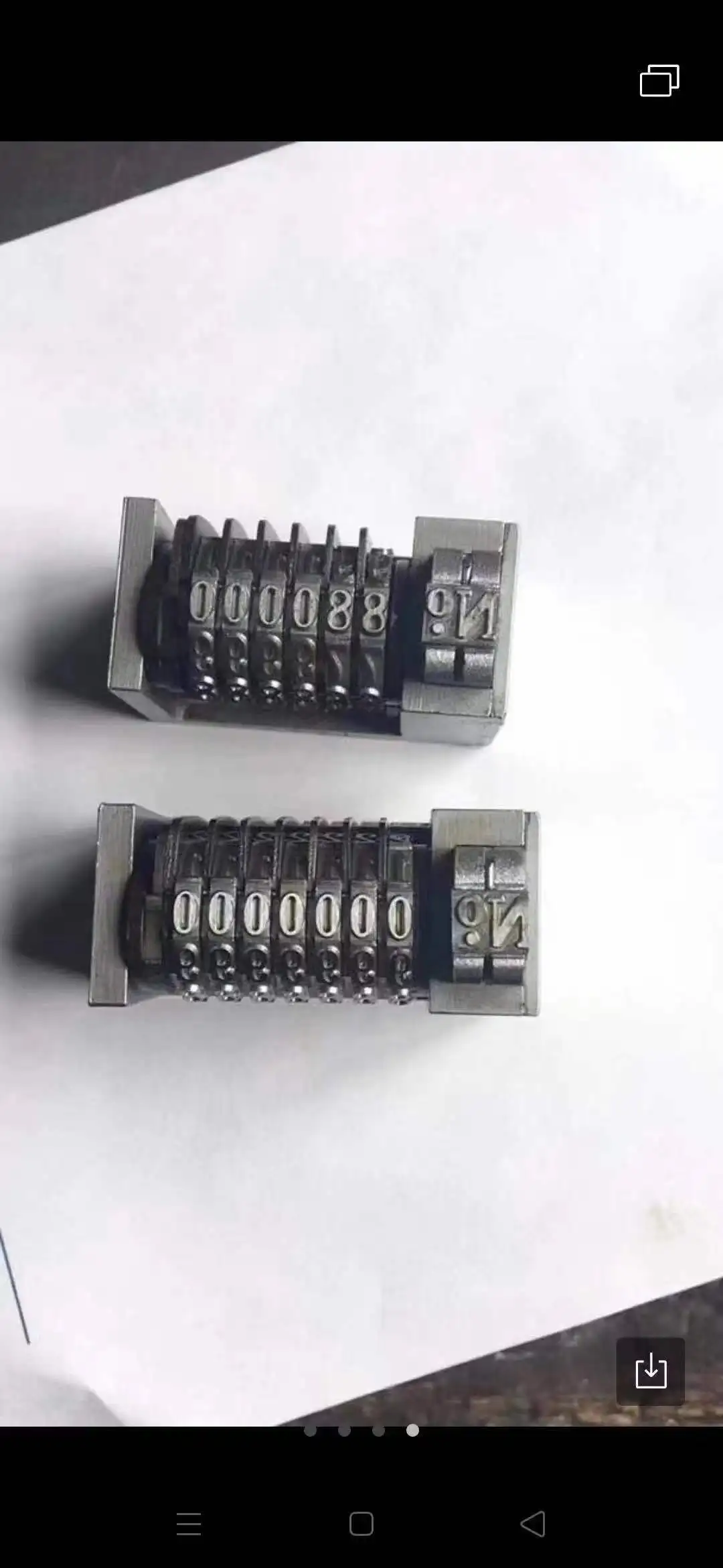 6 Digits Full Stainless Steel Numbering Machine Forward Number Coding 4X8 Cicero Top Quality