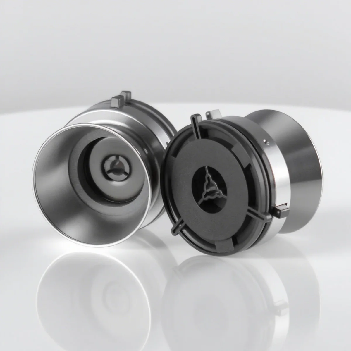 Par de adaptadores de aluminio NAB de 10.5" x ¼” para grabadoras de cinta de rollo a rollo, dispositivo de carga universal para Studer ReVox AIKI TEAC