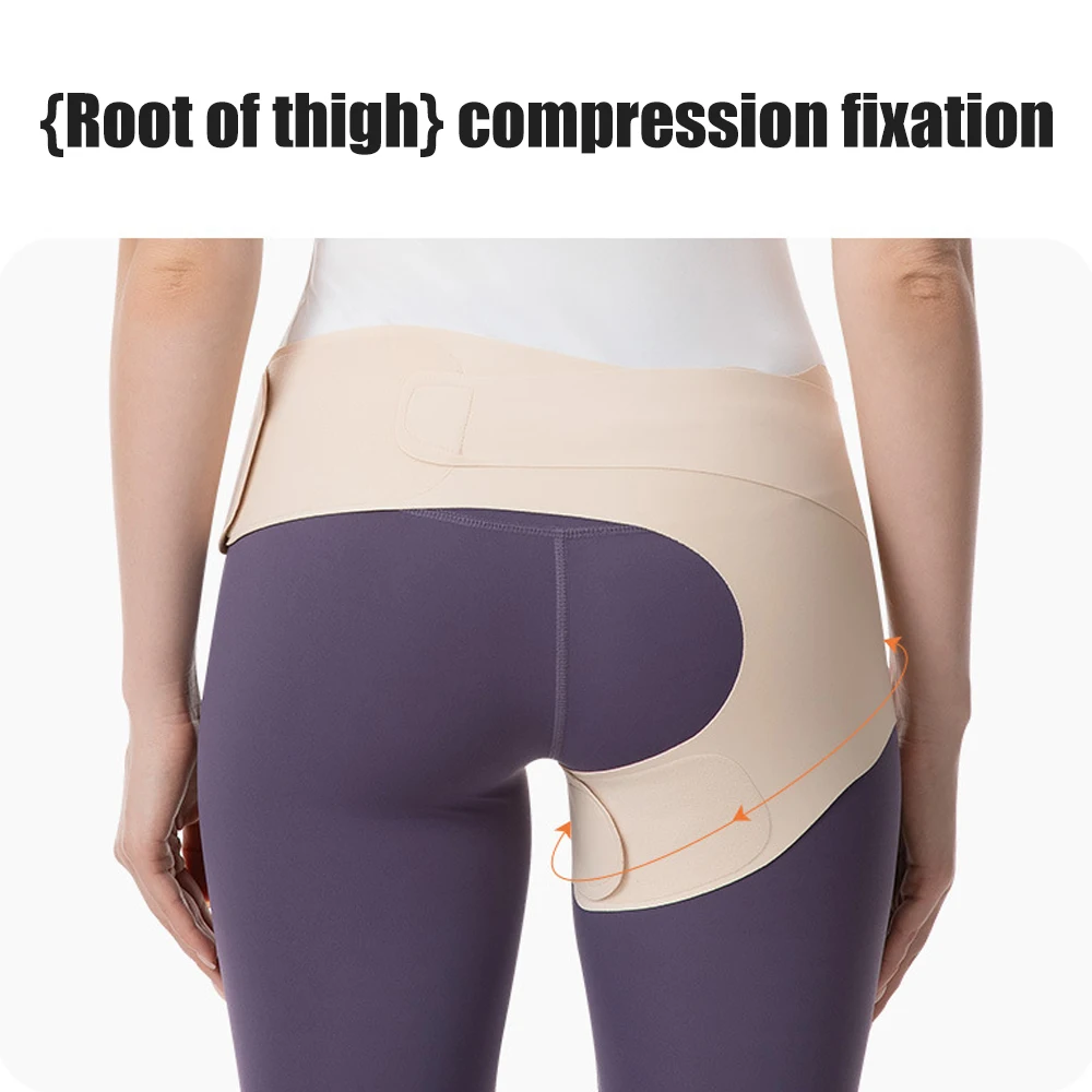 

1 шт. ультратонкий бандаж на бедра для облегчения боли при ишиасе — дышащая компрессионная повязка для травм бедра, вытянутая паха (мужская посадка)