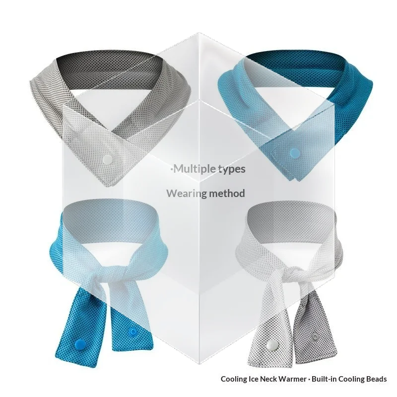 Quick Dry Cooling Sport Scarf Multicolor Neck Wrap Ice Headscarf for Athletes
