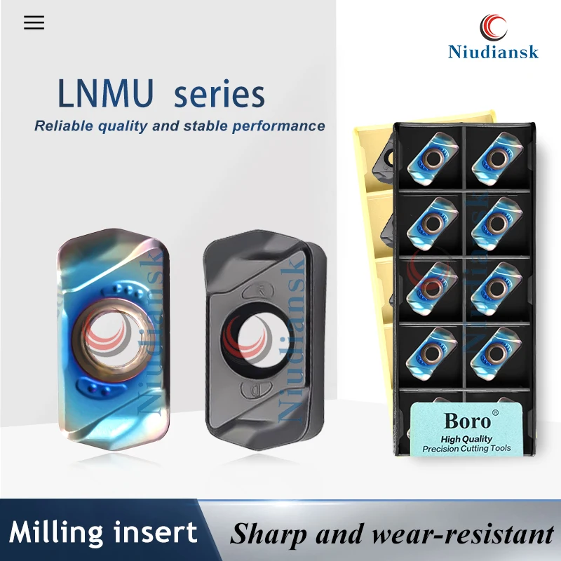 

CNC Machining lathe Milling Blade LNMU0303ZER-MJ LF6018 LNMU0303ZER-MJ TF618 Milling Blades Process Material Part Cutting Tools