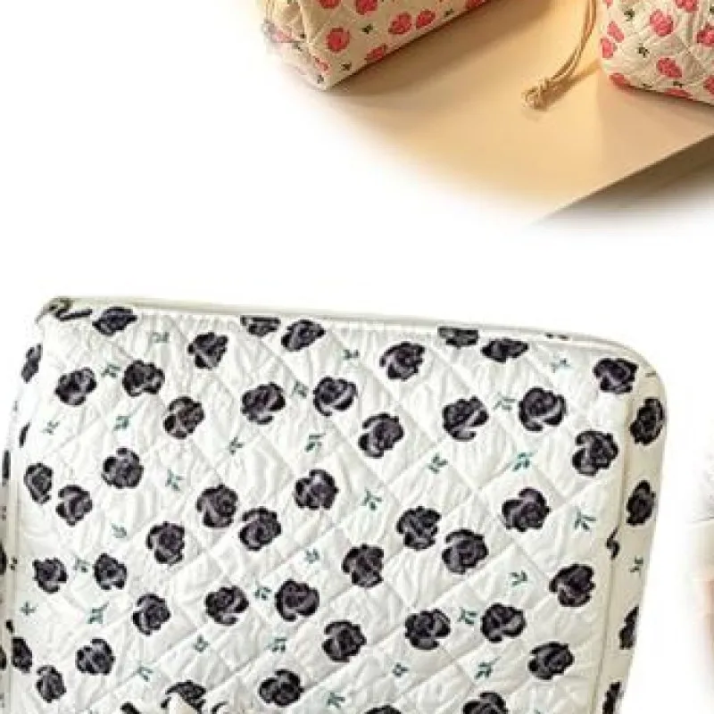 4pcs-floral-makeup-bag-with-cotton-quilted-storage-bag-small-padded-cosmetic-bags-for-bathroom-dressing-table-home