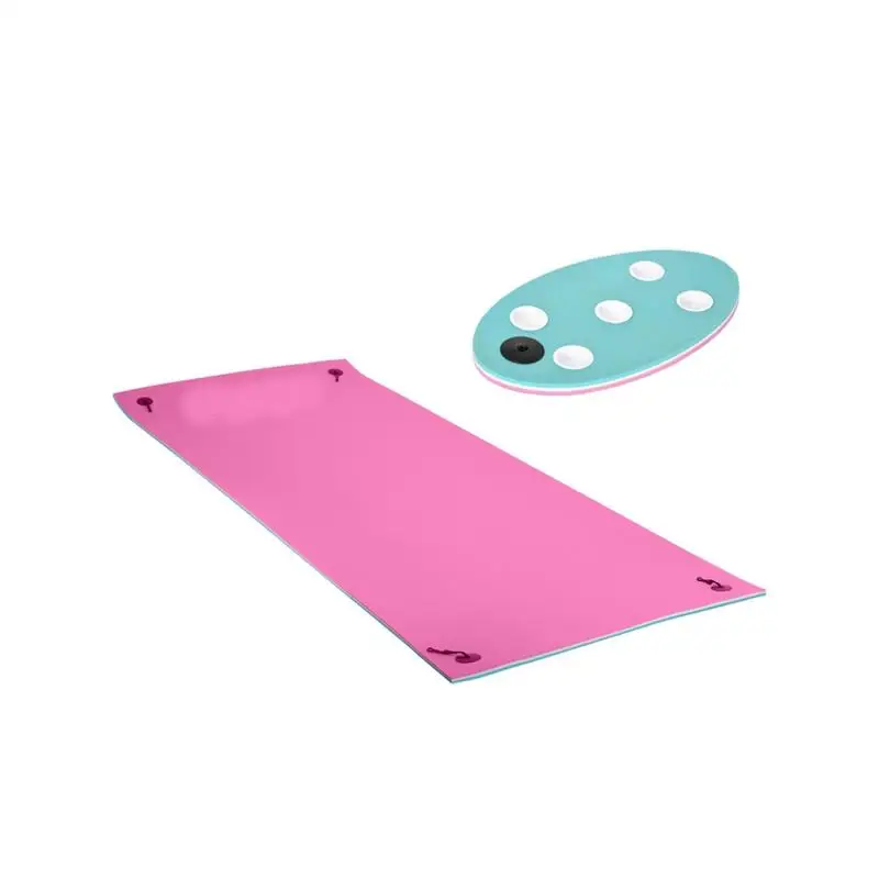 

Плавающий водный коврик, Плавающий коврик Lily Pad для бассейна, развлечения озера и пляжа, прочный и мягкий, идеально подходит для семьи и друзей, легко