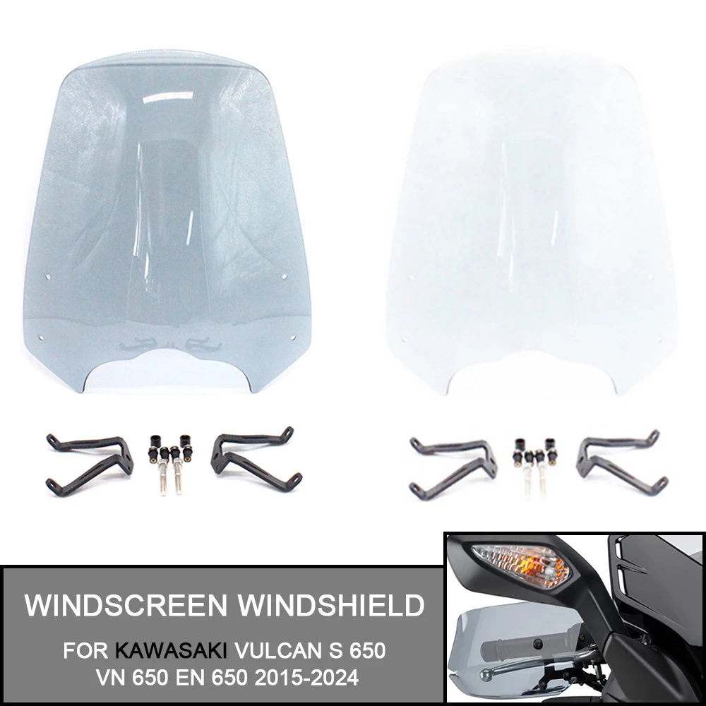 Motorcycle Accessories Windscreen Windshield Shield Bracket For KAWASAKI Vulcan S 650 VN 650 EN 650 2015-2024 S CAFE 2017-2020