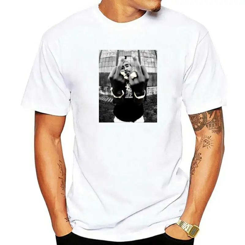 2pac Tupac Shakur Casual Street Wear Mens Fashion Hiphop Rap Star Cool T-shirt Short Sleeve Cotton Tee Top Vintage T Shirt