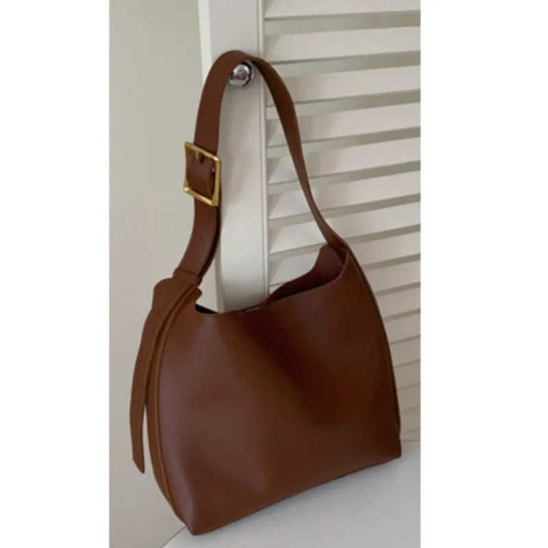 Bolso de hombro versátil de gran capacidad para mujer, bandolera de cubo, informal, de alta calidad, de lujo, exquisito