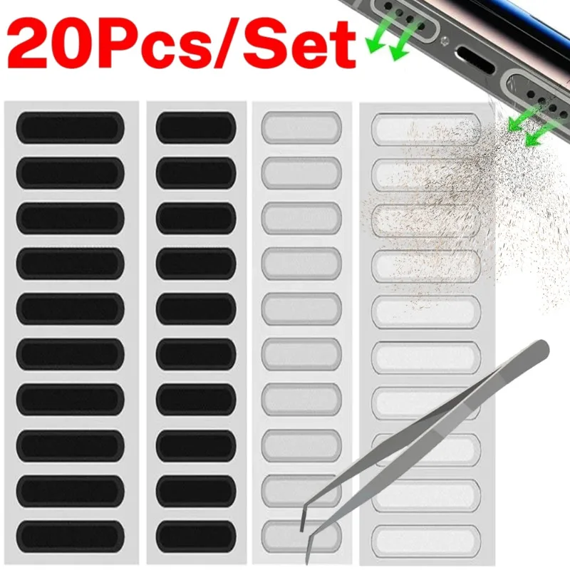 20/10/1 шт., динамик для мобильного телефона, пылезащитная сетка, ультратонкая пылезащитная клейкая наклейка, протектор для iPhone, Samsung, Xiaomi