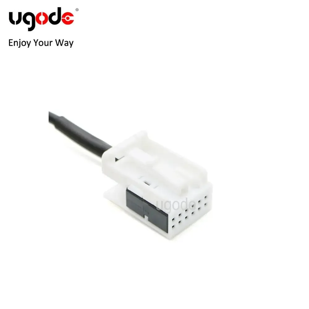Ugode Aux 3.5 female 12pin audio music cable AUX input wire mp3 player adapter kit for E60 E90 E61 E66 E81 E87