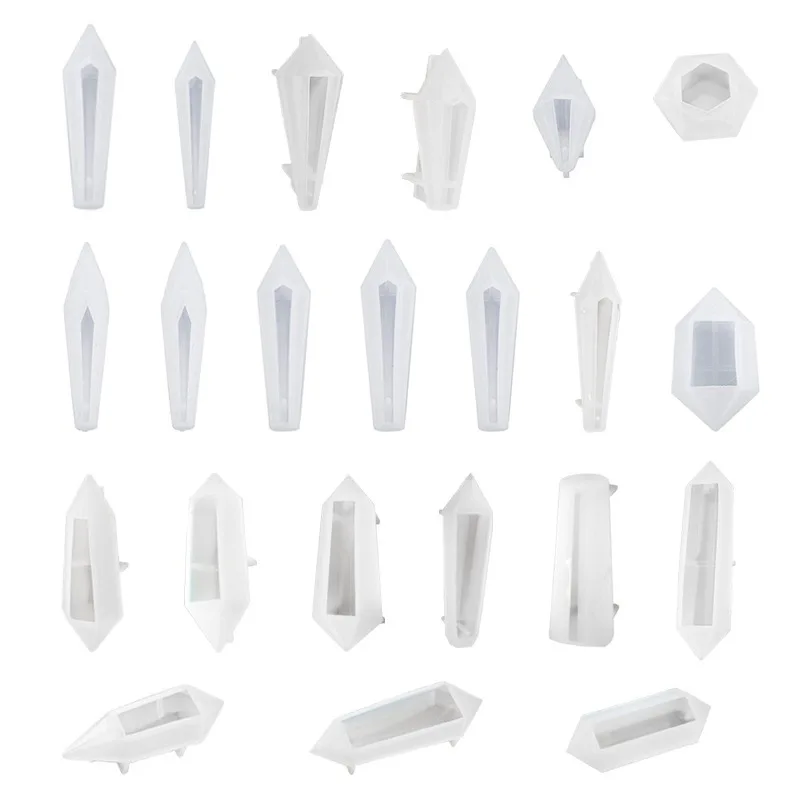 24 Styles New Necklace Pendant Earring Silicone Molds DIY Jewelry Making Resin Casting Mould for Craft Decoration Making Tools