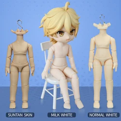YMY doll body Ob11 Milk white skin S hook movable joint Anime Figure Doll accessories For Obitsu11 GSC STO 1/12 BJD Doll Head