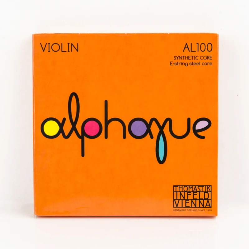 Thomastik-Infeld ALPHAYUE AL100 Vioolsnarenset 4/4 formaat Synthetische kern Aluminium/zilverwikkeling E-koolstofstaal Medium spanning