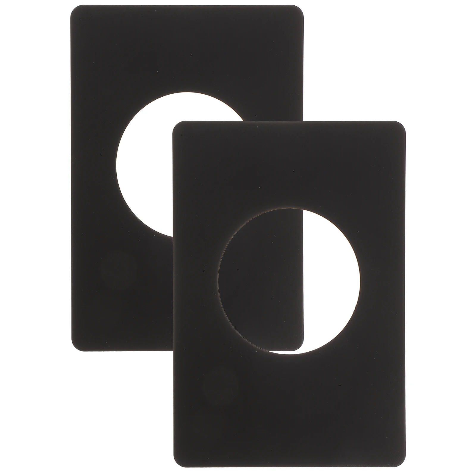 

2pcs Reinforcement Plate Stainless Steel Hole Filler Cover Plate Front Door Repair Kit For Home Office Hotel Door Lock Security