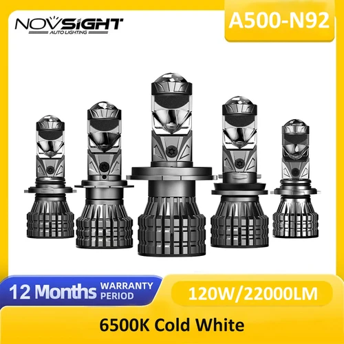 NOVSIGHT H4/9003/HB2 faro LED para coche H11 LED H7 9005/HB3 9006/HB4 6500K 120W 22000LM 9-32V bombillas LED para faros de coche