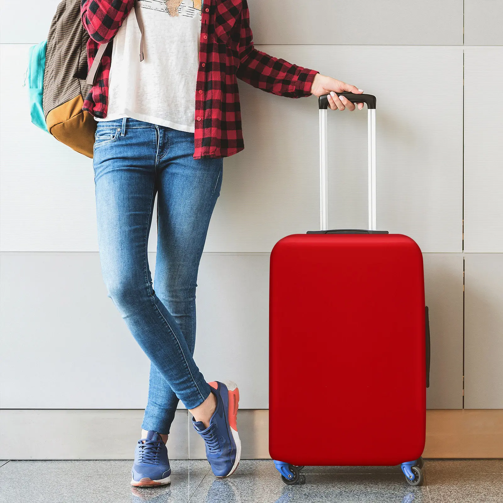 

Чехол для чемодана 26-30 дюймов: эластичный, пылезащитный, устойчивый к царапинам, с удобной ручкой, для мгновенного распознавания, для путешествий