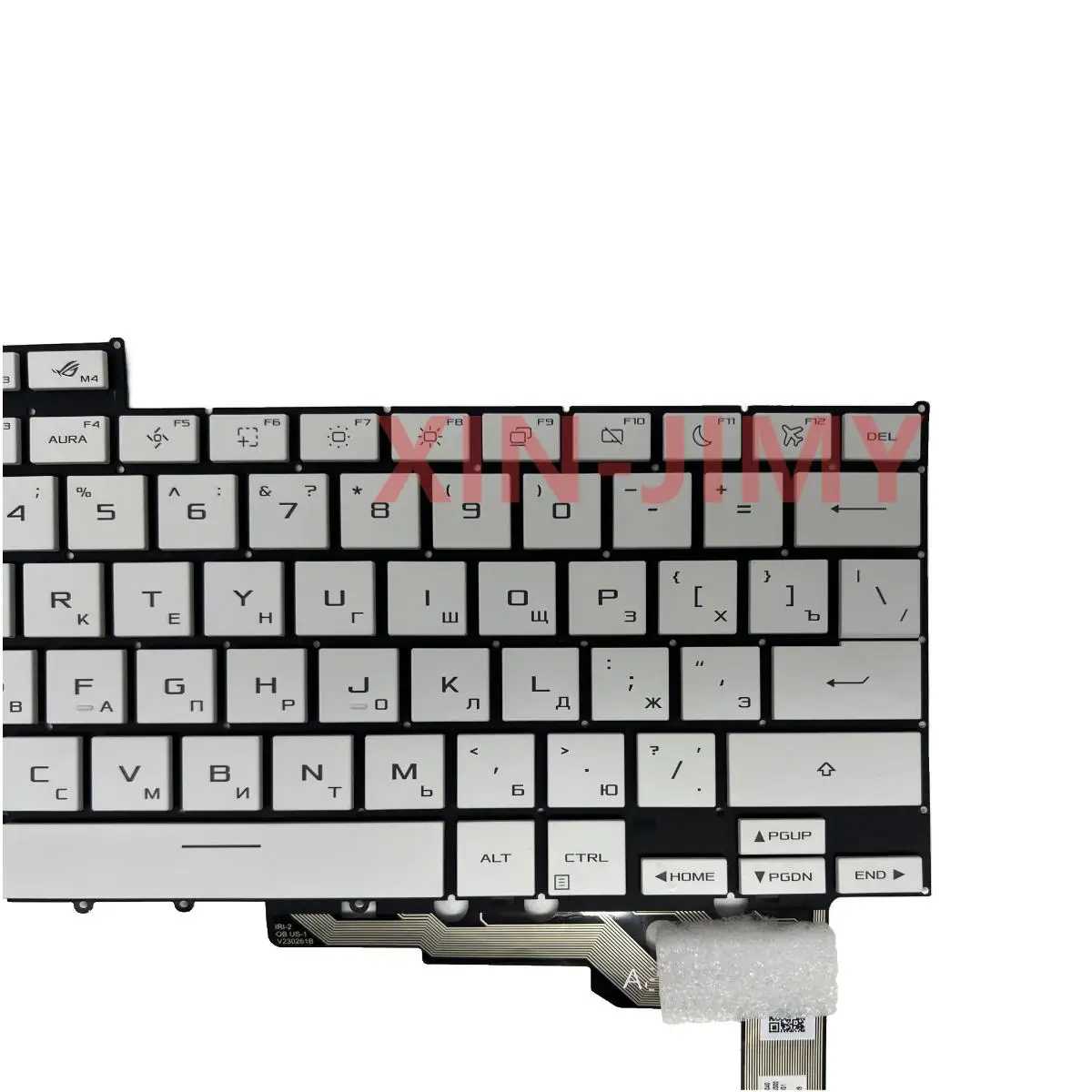 Teclado Retroiluminado EUA ou Rússia, ASUS ROG Zephyrus G14 2024 GA403UI GA403UV GA403U GA403UU Branco