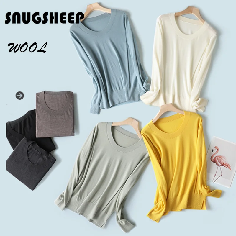 spring wool sweater womens tops women 2022 korean fashion sexy top knitted sweater clothing style ladies long sleeve yellow blue