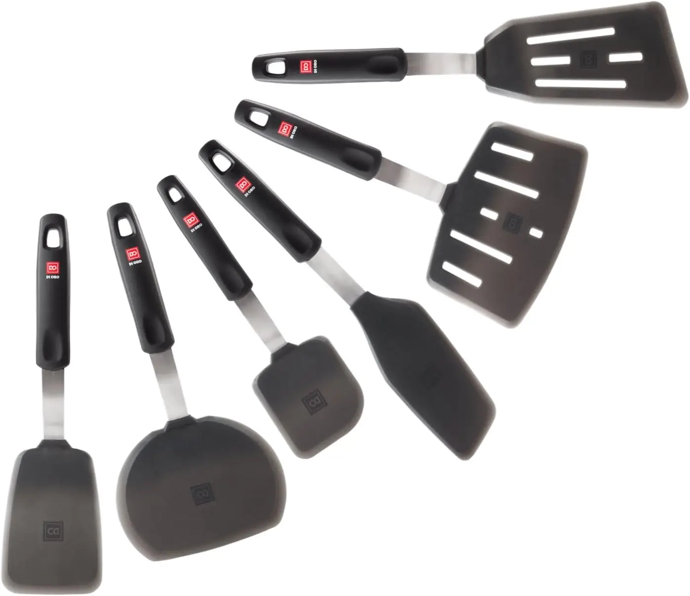 

6-Piece Silicone Turner Spatula Set - Heat-Resistant, BPA-Free, Non-Scratch for Nonstick Cookware