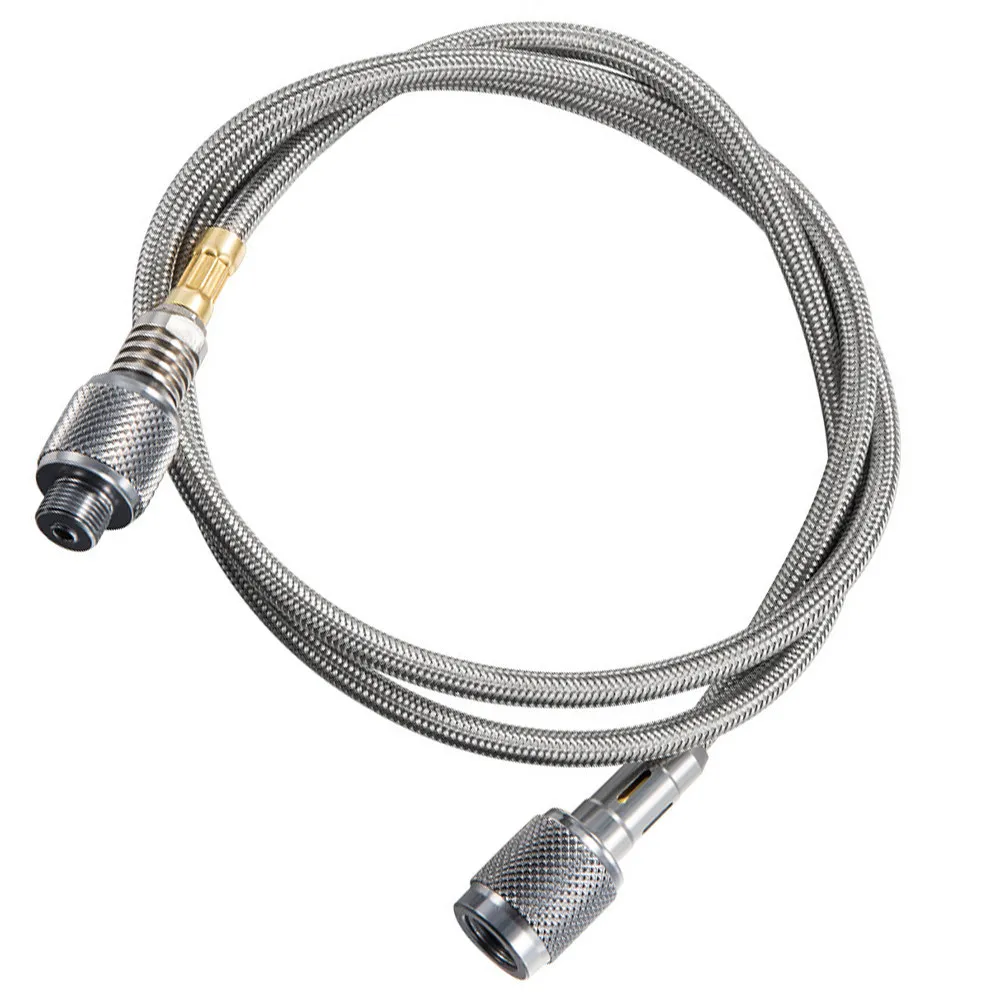 

1 шт. газовый шланг для пропана, удлинительный шланг высокого давления из нержавеющей стали для кемпинговой плиты, портативный соединитель для газового баллона для пикника