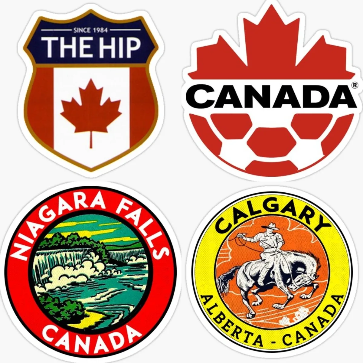 Canada Flag of Canada Sticker Motorcycle Car Stickers Laptop RV Wall Camper Travel Bumper  Vinyl Decals