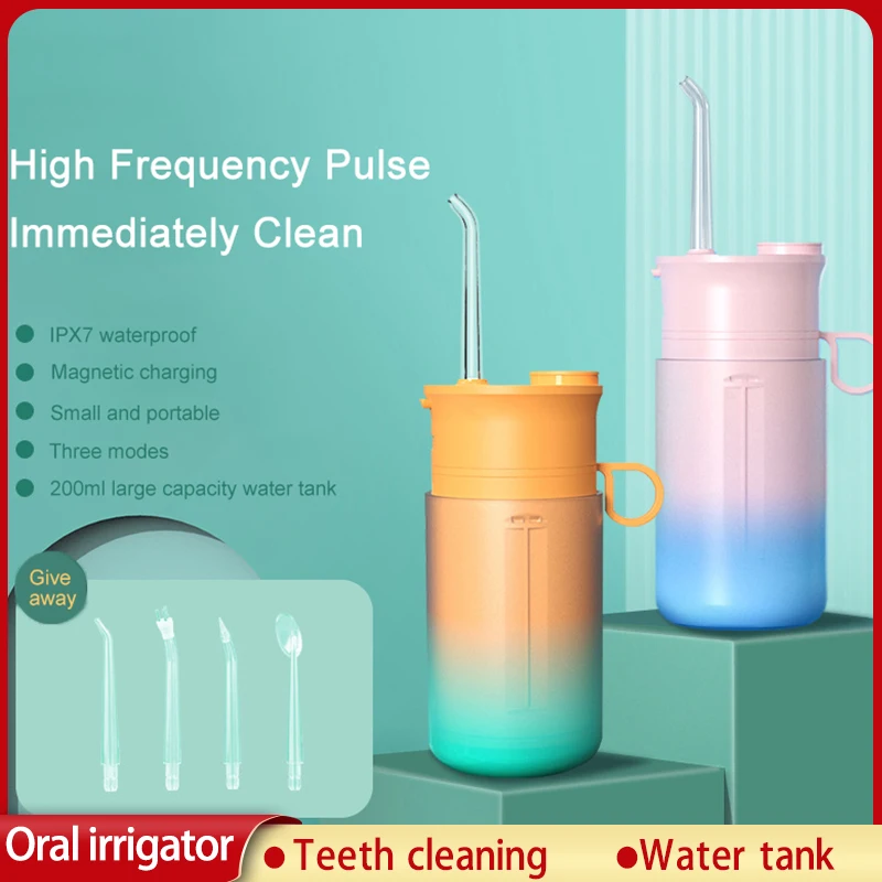 

New Xiaomi Youpin Oral Irrigator Home Dental Water Flosser Jet Teeth Whitening Waterproof Remover Tooth Stain Cleaner Water Tank