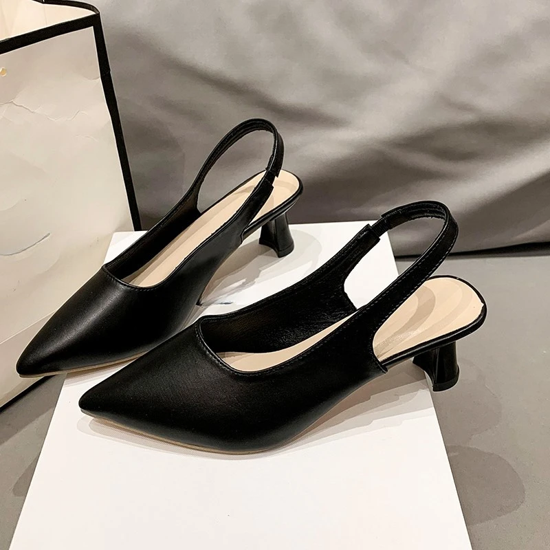 *Hot Selling Summer Wear-resistant Slim Heeled High-heeled Sandals Fashionable New Comfortable/versatile Elegant Casual Sandals view 3