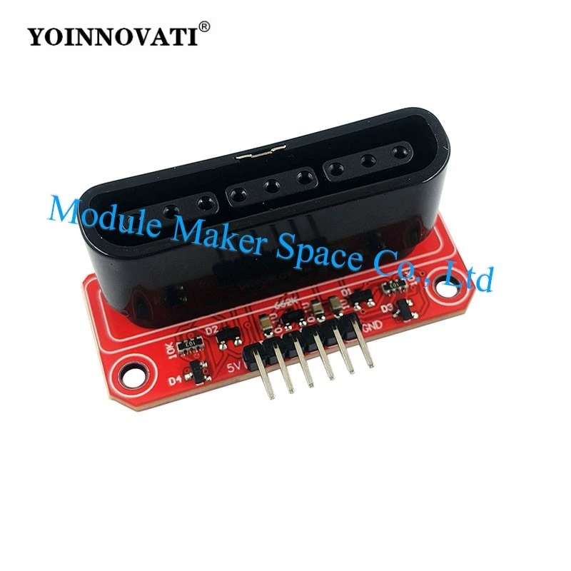PS2 to Development Board Adapter Plug-and-Use Wireless Controller Adapter with Logic Level Shifter (5V/3.3V)