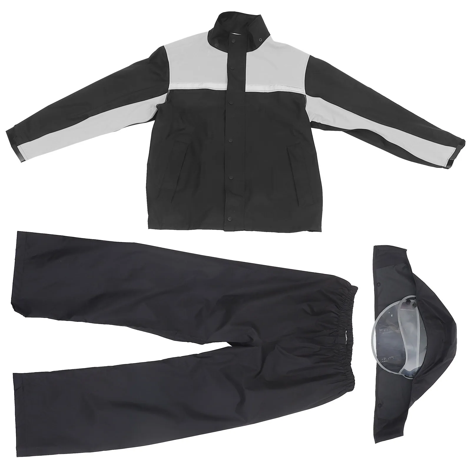 

1Set Motorcycle Rain Jacket and Pants Men Rain Suit Protective Windproof Outdoor Riding Gear Motorcycle Raincoat