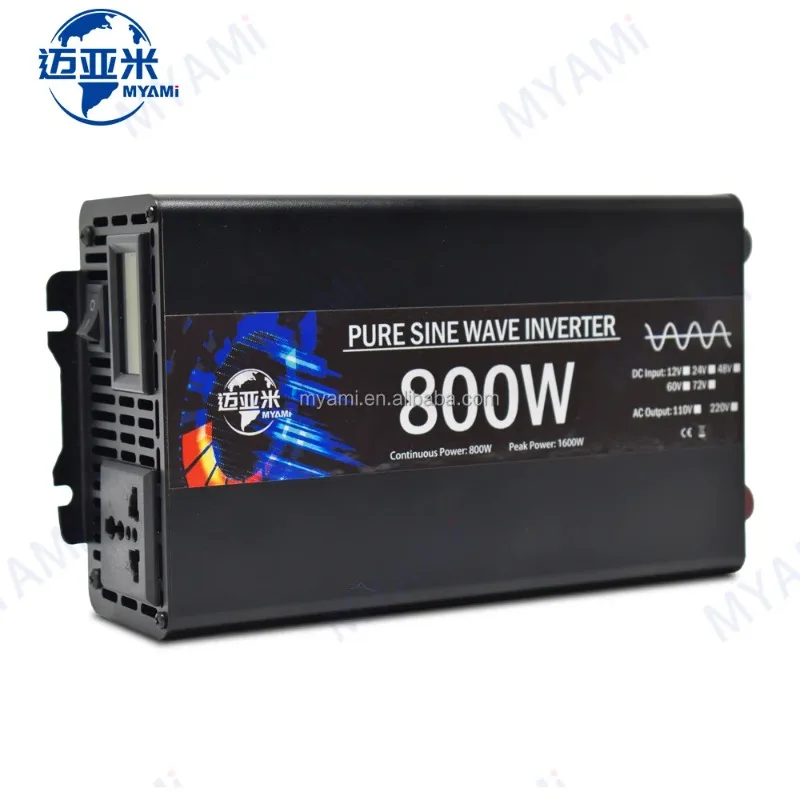 12V 24V 48V 72v to 110V 220 Pure Sine Wave Solar Car Inverter
