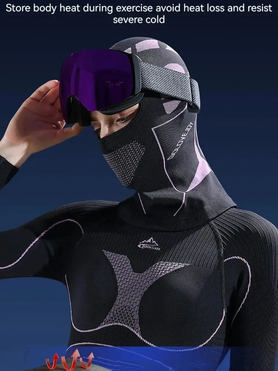 AliExpress NONE Cycling Sun Protection Winter Warm Masks Ski Windproof Stretchy Scarf Balaclava Helmet Hat Liner Full Face Men Women