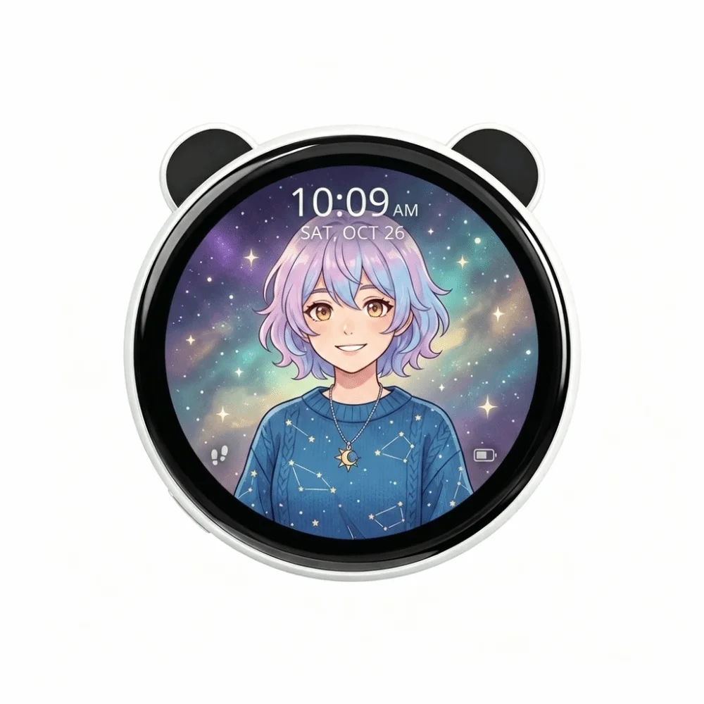 Magnetic Magnetic Electronic Badge Light‑Up Interactive Trendy Collectible Pendant Compact Lightweight Smart Decor