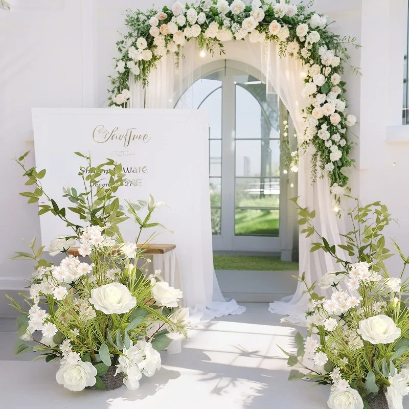

Wedding Props Artificial Flower Row Floor Layout Table Flower Ball Stage Road Flower Wedding Arch Decorative Flowers