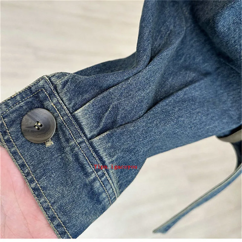 Spring Autumn Vintage Short Denim Jacket Women 2024 New Patchwork Leather PU Jeans Coat Fashion Loose Outwear Streetwear B286