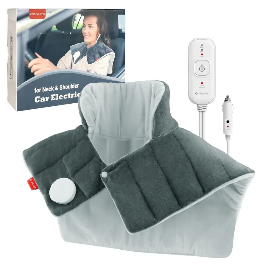 

Электрическое одеяло для шеи и плеч, автомобильное одеяло с подогревом, 3 уровня нагрева, автоматическое отключение через 2 часа, согревающий пояс для шеи и плеч для расслабления