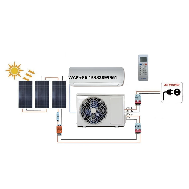 

2024 Sunrain Conditioner New Design Full Dc Compressor Hybrid Solar Energy Powered Air Conditioner System for Office