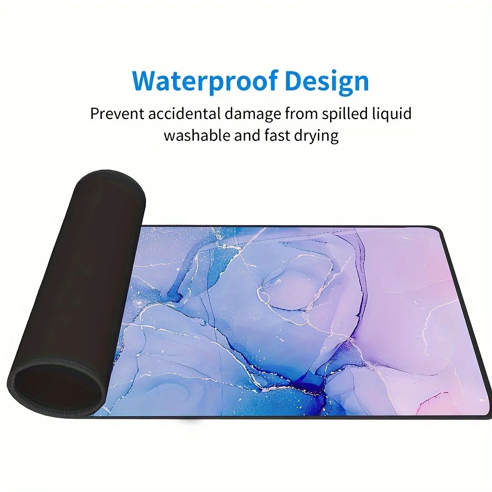 Purple Marble Texture Mouse Pad Large Computer Office Game Table Mats XXL Rubber Anti-slip Gaming Keyboard Carpet Long Desk Pads