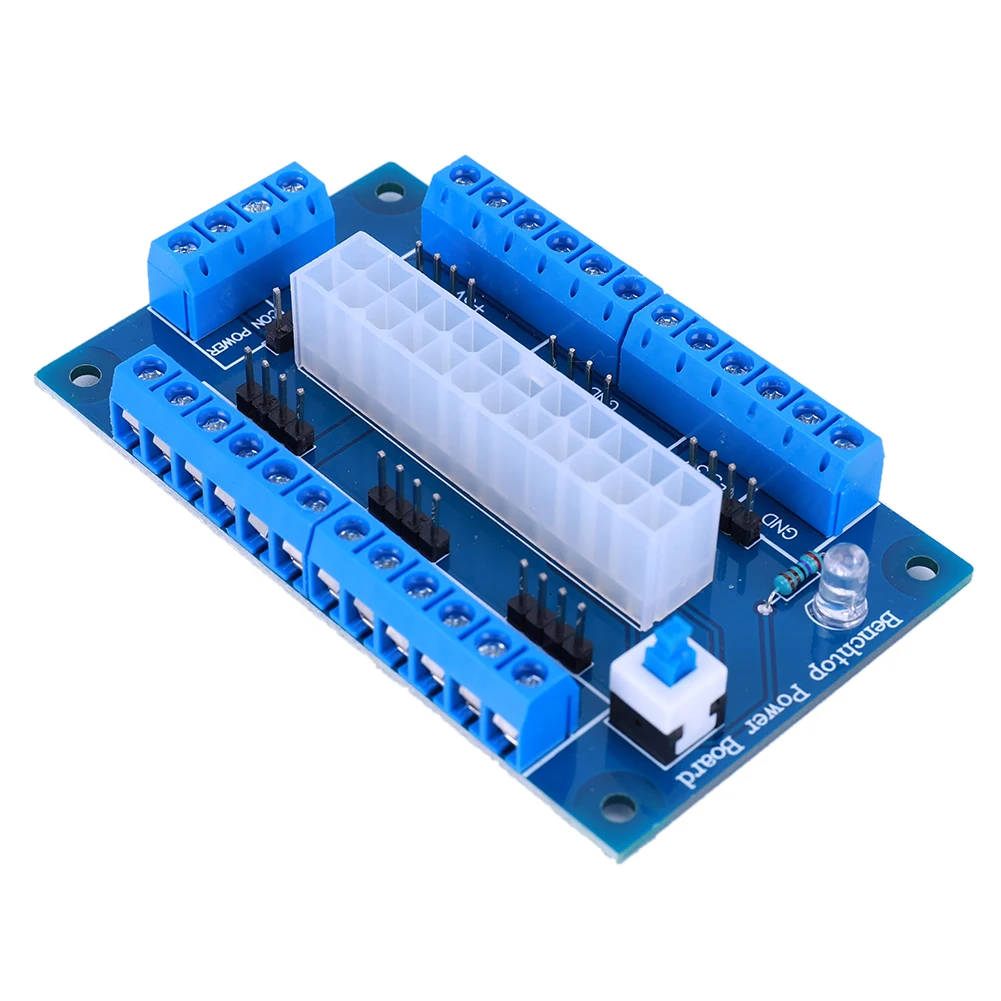 24/20Pin DC Power Adapter Board Module for ATX DC Power Supply Breakout Board Computer Adapter Board DIY Adapter Accessories