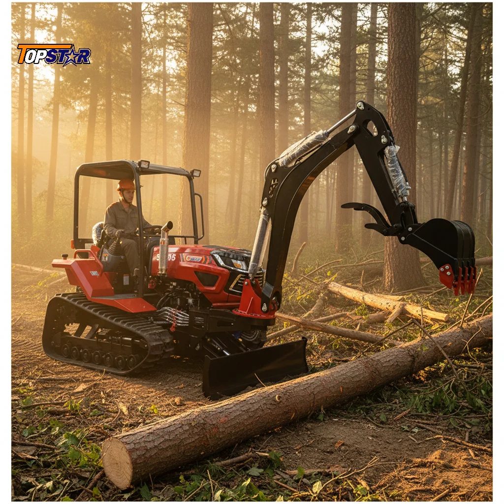 

2025 Brand New Mini Crawler Tractor Lightweight Compact Crawler Tractor for Small Farm Operation