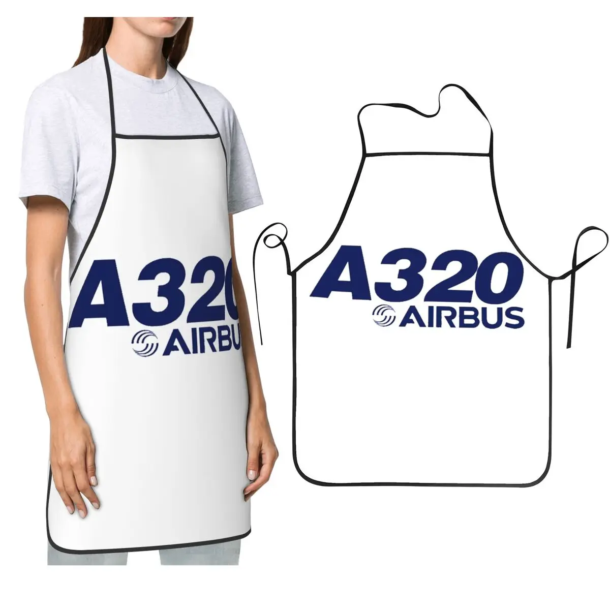 

Airbus A320 Logo Apron Chef Cooking Cuisine Tablier Waterproof Bib Kitchen Cleaning Pinafore for Women Men Gardening