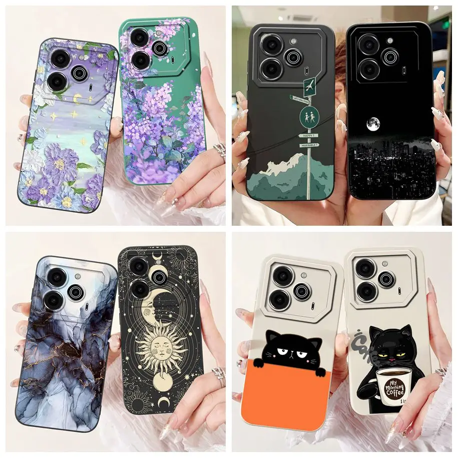 For Tecno Pova 6 Pro Case Stylish Marble Shockproof TPU Phone Cover For Tecno Pova6 Pova 6Pro Pova6Pro 5G LI9 Bumper Soft Fundas