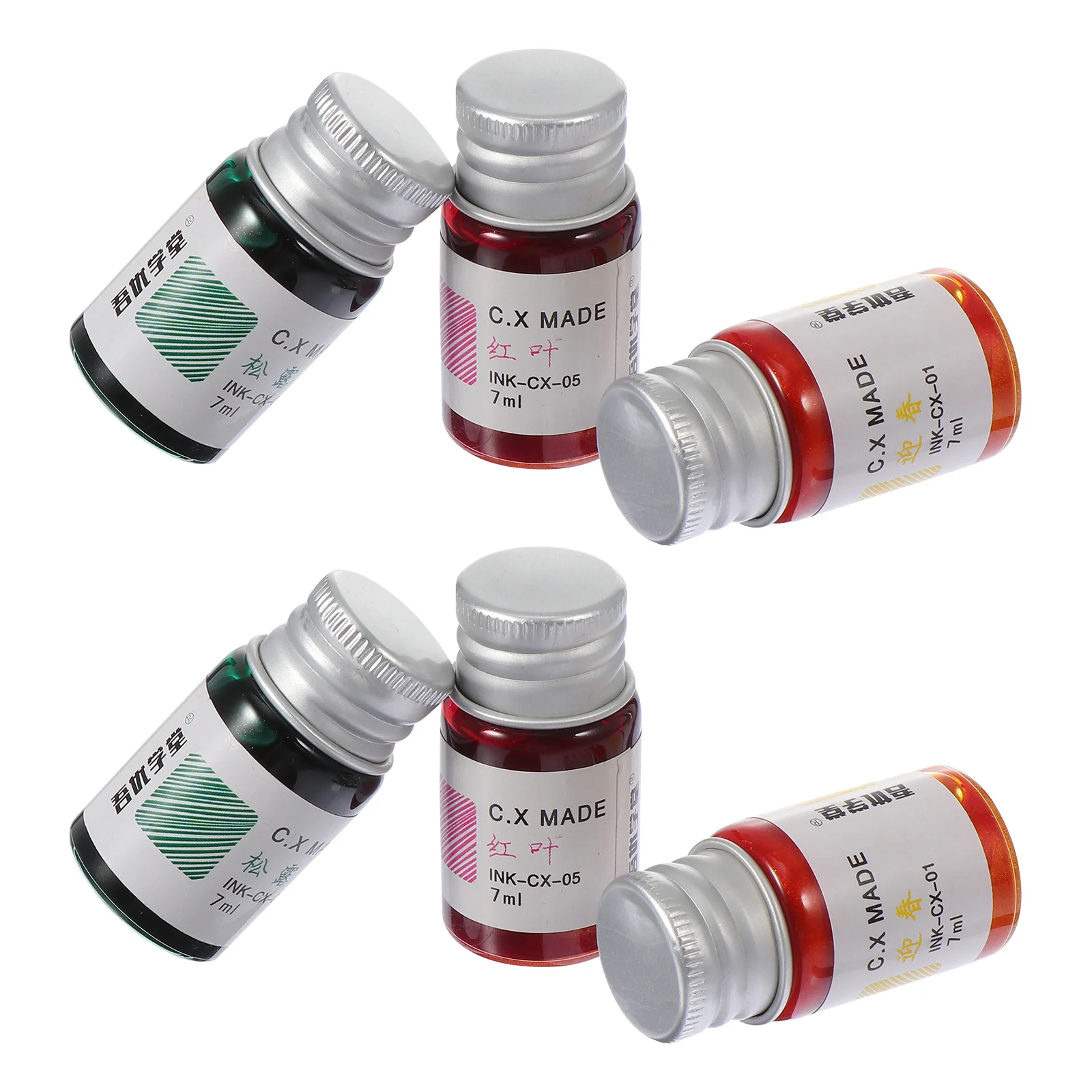 

6Pcs Retro Set Glass Dipped Pen Ink for Calligraphy Drawing Writing Creative Art Supplies Art Supplies