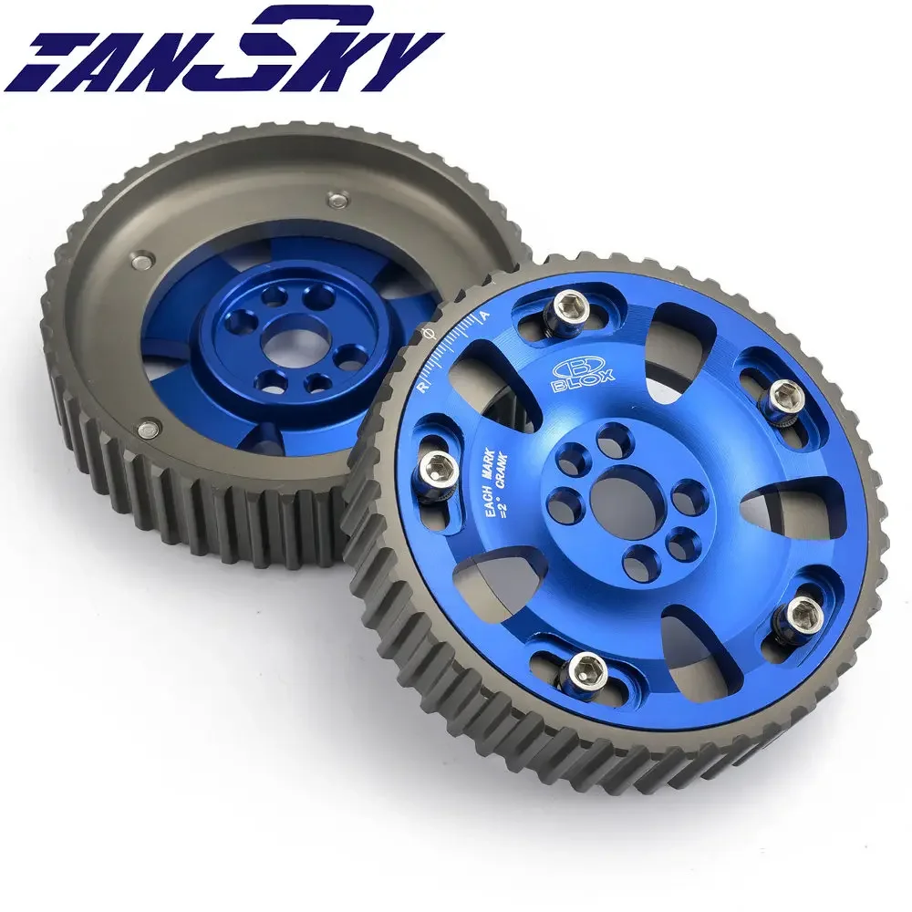 Adjustable Cam Gear Sprocket Alloy Timing Gear Blue Blox For Nissan Skyline GTR RB20DET RB25DET RB26DET 89-02 TK-CGRB25BL