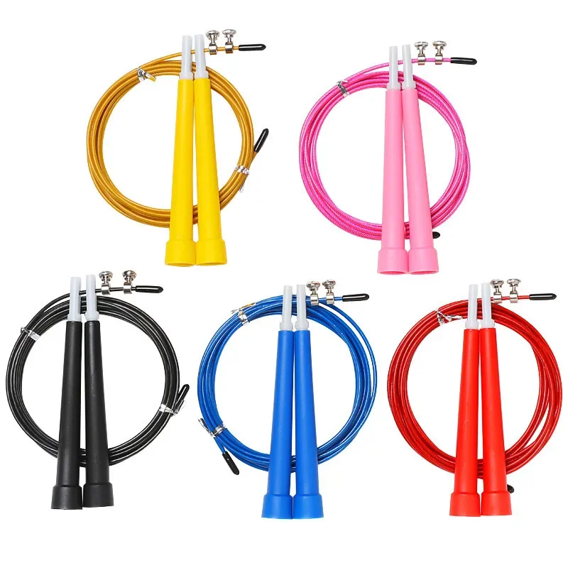 Speed Jumping Rope filo di acciaio durevole veloce corda per saltare cavo Sport attrezzature per esercizi per bambini Home Gym